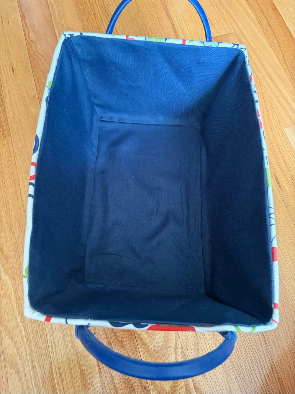 Kids Fabric Storage Bin with Handles | Alphabet & Animal Print Organizer Basket